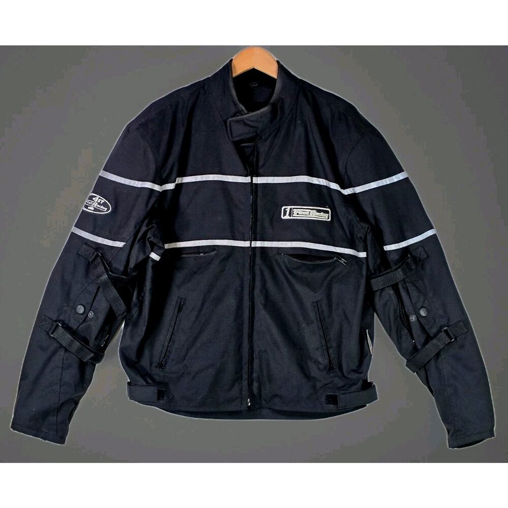 First Racing Jacket Men’s Large Motocross Motorcycle Riding Armor Padded Black